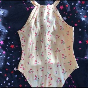 Floral halterneck bodysuit